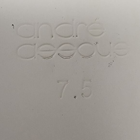 Andre Assous Wedge Sandal Women 7.5M Nalik Black Suede Braid Open Toe Espadrille - Picture 9 of 10